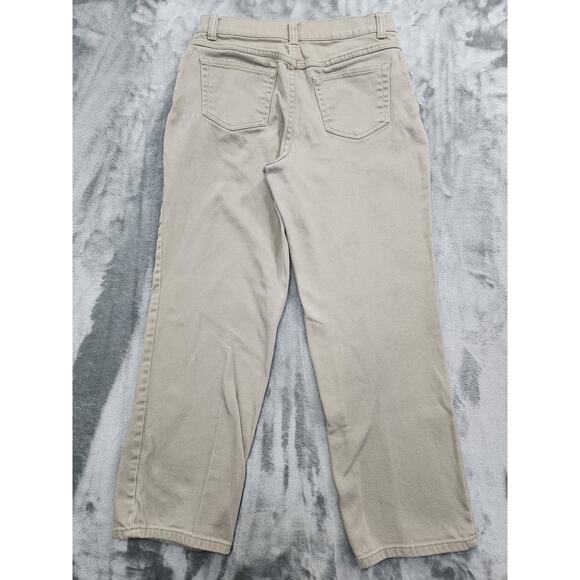 Style&Co Jeans Womens 6P PETITE Tan EASY Fit Mid Rise Straight Leg Stretch Denim - Picture 2 of 10